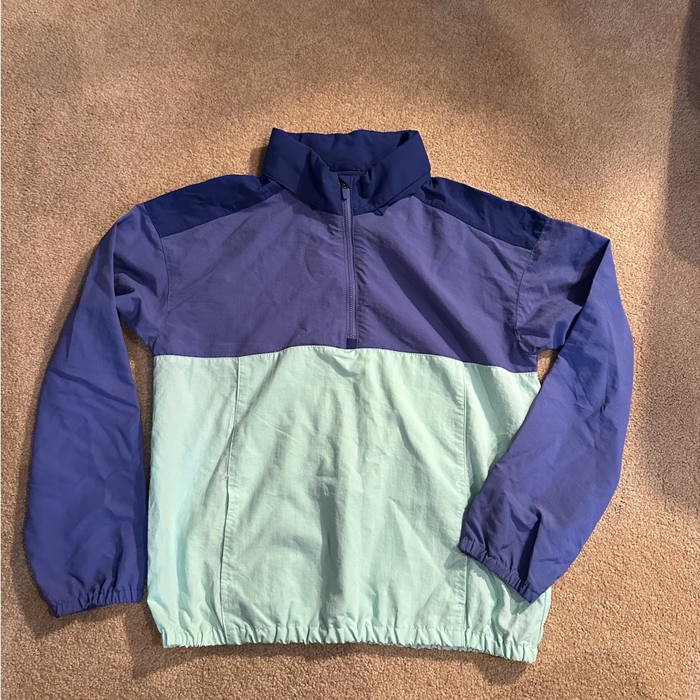 Old Navy Active Blue/Purple/Mint Green Quarter Zip with Hood